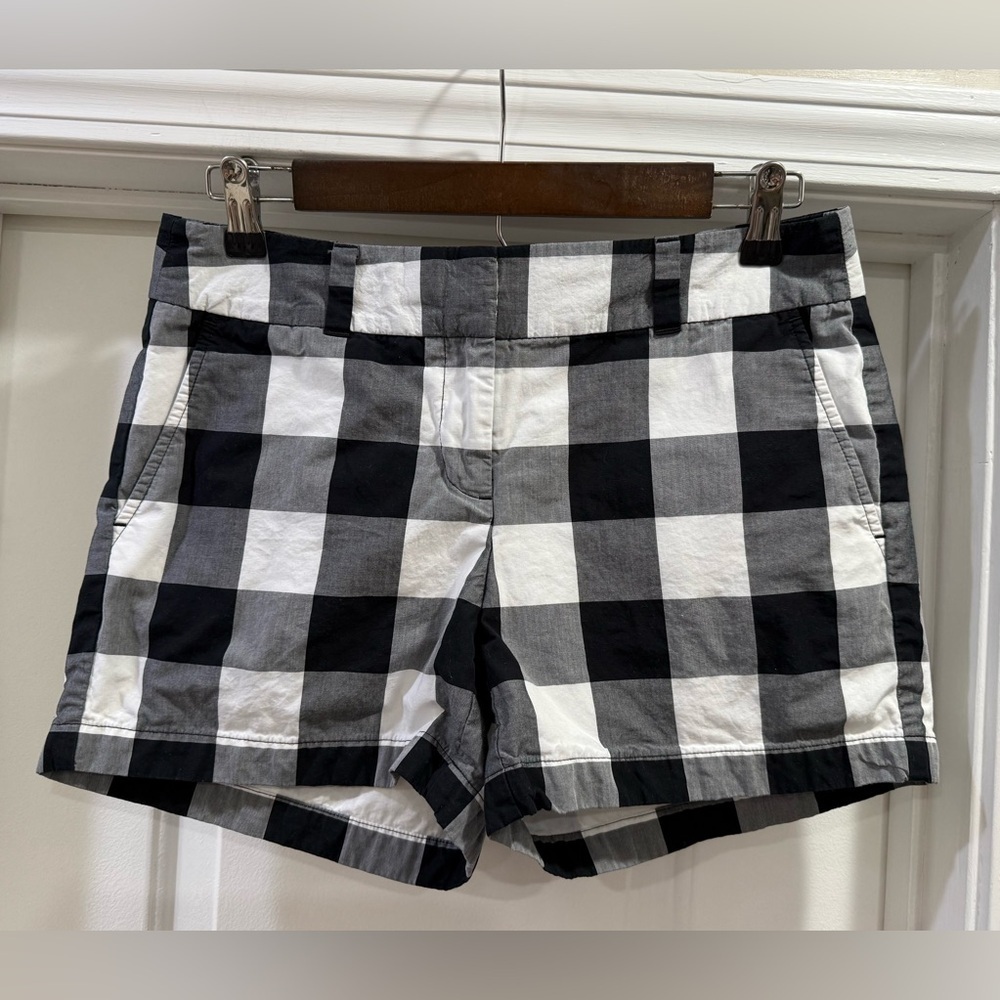 LOFT Black and White Women Shorts